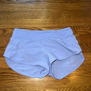 Rare lululemon speed up shorts 2.5